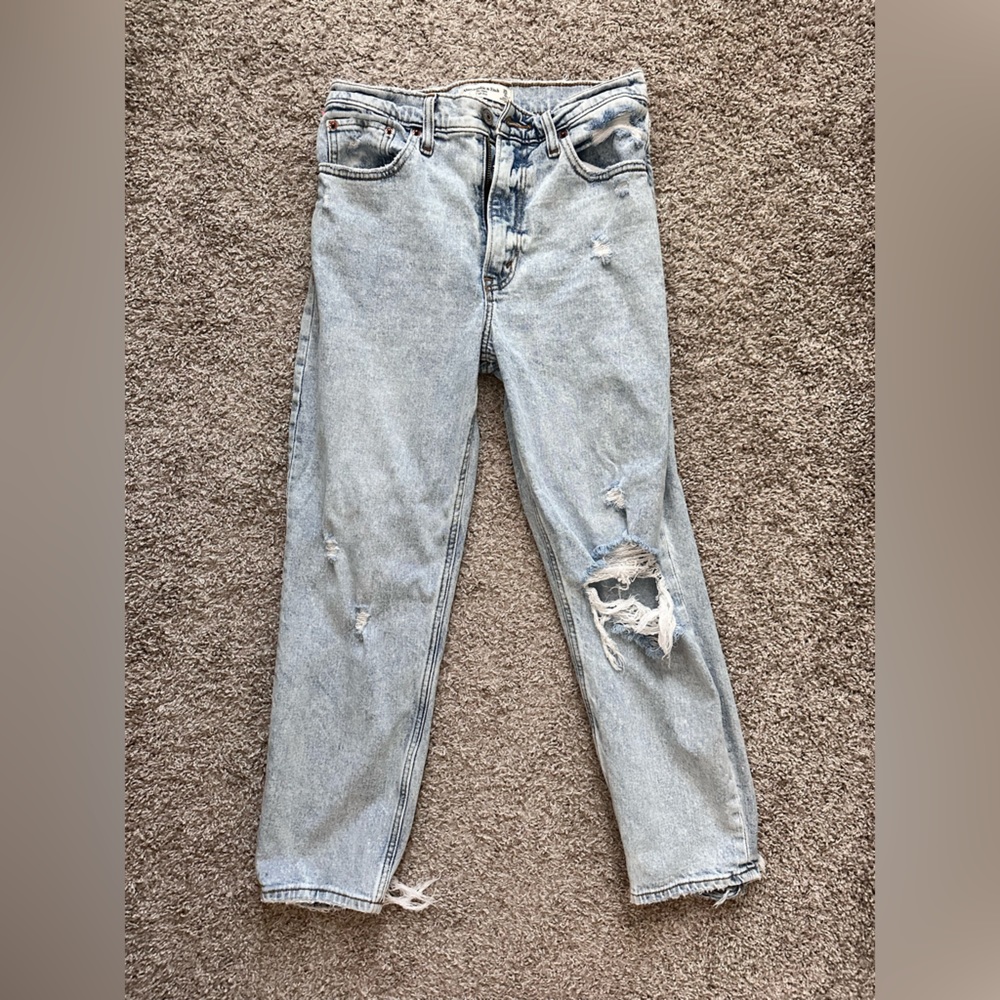 Abercrombie & fitch the mom high rise jeans 25S